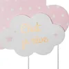 Dětská závěsná lampa "Cloud" - bavlna a kov - růžová - V61 Náhled obrázku produktu 2