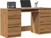 Schreibtisch Artisan-Eiche 140x50x77 cm Holzwerkstoff Produktbild-Vorschau 2