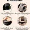 KitchenYeah© Herdabdeckplatte Gelbe Tulpen auf schwarzem Produktbild-Vorschau 7