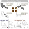 2-dílný kryt křídla židle, křídlo židle Velvet Slipcovers Náhled obrázku produktu 9