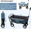 EUGAD Bollerwagen faltbar, für Camping Einkaufen, belastbar Produktbild-Vorschau 3