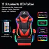 ALFORDSON Gaming-Massagestuhl, Massage-Rennstuhl mit LED, Produktbild-Vorschau 9