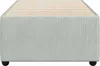 vidaXL Bettgestell ohne Matratze Hellgrau 100x200 cm Samt Produktbild-Vorschau 4