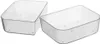 Two clear plastic food containers are shown against a white background. Produktbild-Vorschau
