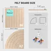 Große Filz Pinnwand 120x60 cm - Dekorative Wandtafel Produktbild-Vorschau 2