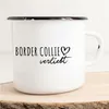 Huuraa Emaille Tasse Border Collie Geschenk Kaffeebecher Produktbild-Vorschau 1