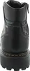 The back view of a black leather boot. Produktbild-Vorschau