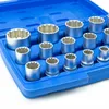 Steckschlüssel Spline Satz Nüße Nuß Werkzeug Set 19-tlg Produktbild-Vorschau 5
