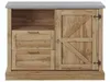 BELIANI Sideboard hellbraun mit 2 Schubladen Fach und Tür Produktbild-Vorschau 4