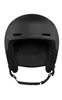 A black ski helmet shown from the front. Voir les images du produit