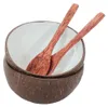 BONTANG Kokosnusschalen 2er Set + 2 Kokosnussöffel Produktbild-Vorschau 1