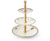 Etažér, světlé dřevo, vánoční porcelán, perníčky, Leander Náhled obrázku produktu 1