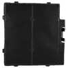 A top-down view of a black activated carbon filter with a white background. Produktbild-Vorschau