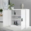 ML-Design Aktenschrank abschließbar, 90x40x90 cm Weiß, Produktbild-Vorschau 1