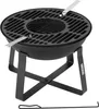 Gusseiserne Holzfeuerschale mit Grillrost Ø 50 cm – 2-in-1 Produktbild-Vorschau 1