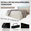 MODFU Lit Coffre 140x200 avec LED Contrôlées à Distance, Voir les images du produit 7