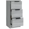 vidaXL Sideboards 3 Stk. Grau Sonoma Holzwerkstoff Produktbild-Vorschau 11