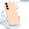A pink smartphone case is shown with water splashing around it, suggesting water resistance. Produktbild-Vorschau