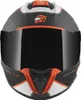 FC-Moto Hawk EVO-X Helm, schwarz matt/weiß/orange, XS Produktbild-Vorschau 4
