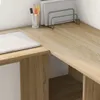 vidaXL Scrivania rovere Sonoma 142 x 102 x 73 cm Materiale Anteprima dell’immagine prodotto 4
