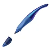 A blue and purple ergonomic pen with its cap detached, shown against a white background. Anteprima dell’immagine prodotto