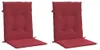 vidaXL Coussin pour chaise de jardin à dossier bas 2 pcs. Voir les images du produit 14