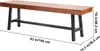 SucceBuy Panca da giardino in legno da 63" con gambe in Anteprima dell’immagine prodotto 8