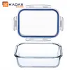 A glass food storage container with its lid detached, shown against a white background. Produktbild-Vorschau