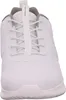 A close-up, front-facing view of a white Skechers sneaker. Produktbild-Vorschau