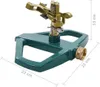 vidaXL Rotační zavlažovač zelený 21×22×13 cm kovový Náhled obrázku produktu 4