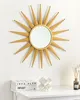 BELIANI Miroir mural doré ø 60 cm doré optique solaire Voir les images du produit 2