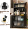 KOMFOTTEU kuchyňská skříňka s 5/6 úrovněmi, příborník se 4 Náhled obrázku produktu 3