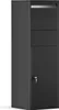 Wiltec Paketkasten schwarz 460 x 450 x 1400 mm, Paketbox Produktbild-Vorschau 1
