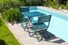 2-Sitzer-Garten-Essgruppe aus entenblauem Aluminium Produktbild-Vorschau 2