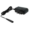A black power adapter with a cord and a two-pin plug. Produktbild-Vorschau