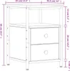 vidaXL Noční stolky 2 ks. Kouřový dub 34x35,5x50 cm výrobek Náhled obrázku produktu 8