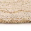 vidaXL Tapis Jute Tressé Imprimé 150 cm Rond Voir les images du produit 2