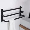 Nástenný držiak na uteráky s 3 tyčami a 4 háčikmi Náhľad obrázku produktu 2