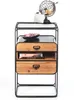 A product shot of a side table with decorative items on top. Produktbild-Vorschau