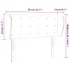 vidaXL Kopfteil mit Ohren Taupe 83x23x78/88 cm Stoff -  Produktbild-Vorschau 10