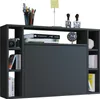 A modern wall-mounted desk with shelves and a hidden compartment. Podgląd zdjęcia produktu