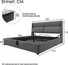 Flieks Polsterbett 160x200cm mit Lattenrost, Boxspringbett Produktbild-Vorschau 7