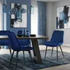 ML-Design Esszimmerstühle 4er Set, Dunkelblau, Sitzfläche Produktbild-Vorschau 10