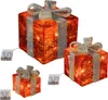 Scatole regalo a LED - Colore: rosso / grigio Anteprima dell’immagine prodotto 2
