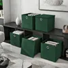 4 Stück Dunkelgrün Faltbox 28 x 28 x 28 cm Aufbewahrungsbox Produktbild-Vorschau 2