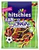 Hitschies Fan Schnüre Fruchtgummi schwarz rot gold Packung 125g Produktbild-Vorschau