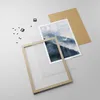 Gerahmtes Poster - Rahmen in heller Eiche - Berge Nebel Produktbild-Vorschau 4