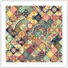 Poster - Poster ohne Rahmen - Blumen Mosaik - 50x50 cm - Produktbild-Vorschau 1