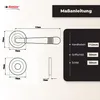 DOMINO Türgriff-Garnitur LOFT WC-Bad Schwarz Produktbild-Vorschau 4