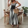 Kleid - Modisches Damenkleid - Gestreift - Lang - Maxikleid Produktbild-Vorschau 4
